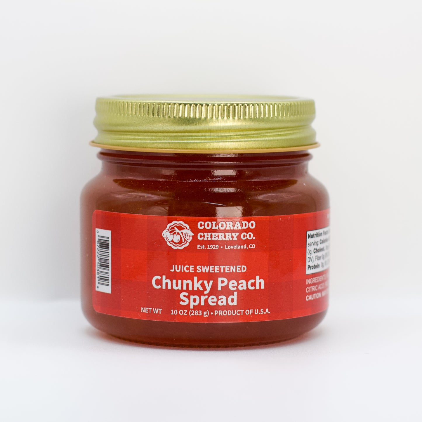 Juice Sweetened Chunky Peach Spread