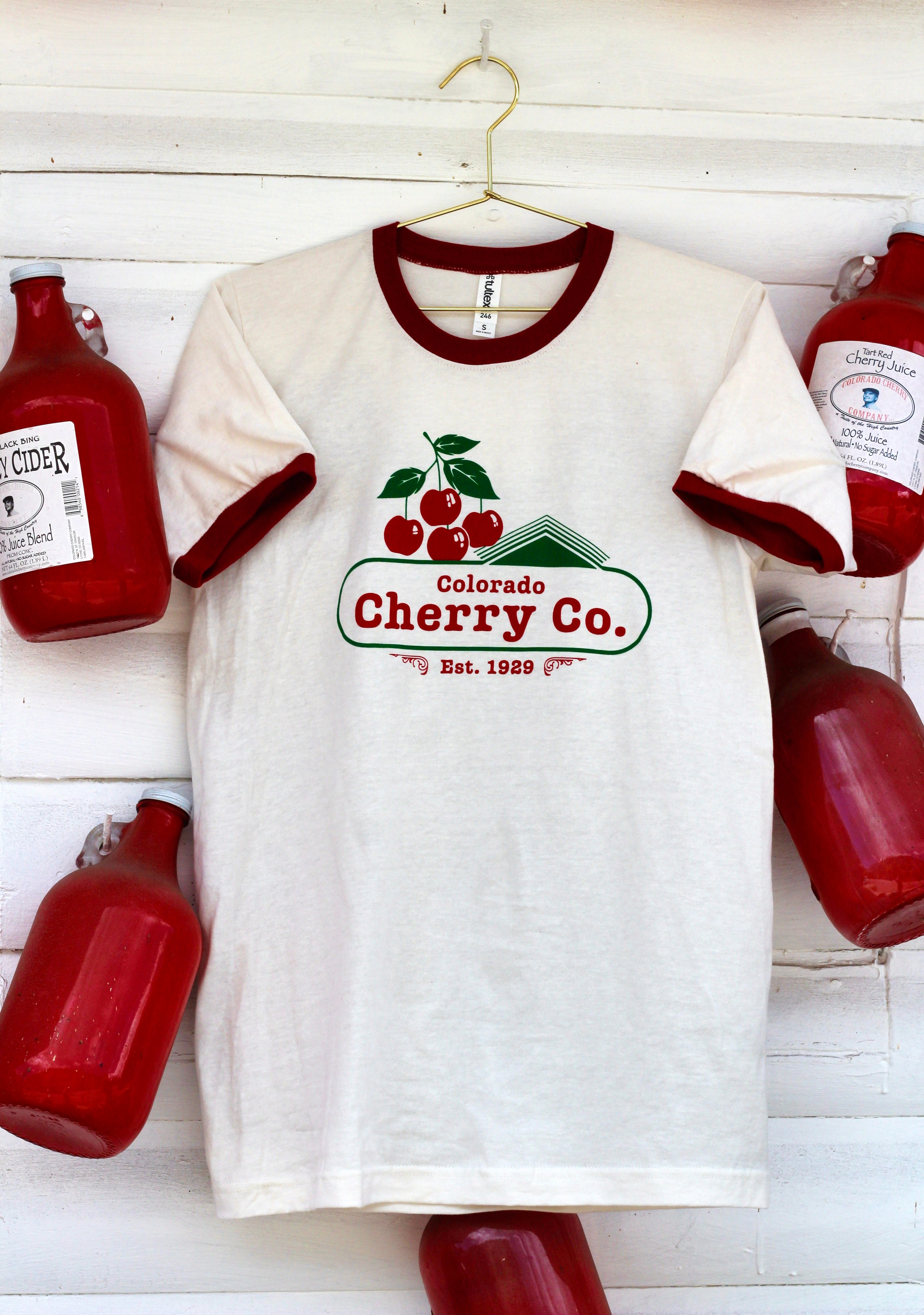 cherryオーダーページ Colorado Cherry Co. Ringer Tee – Colorado Cherry Company